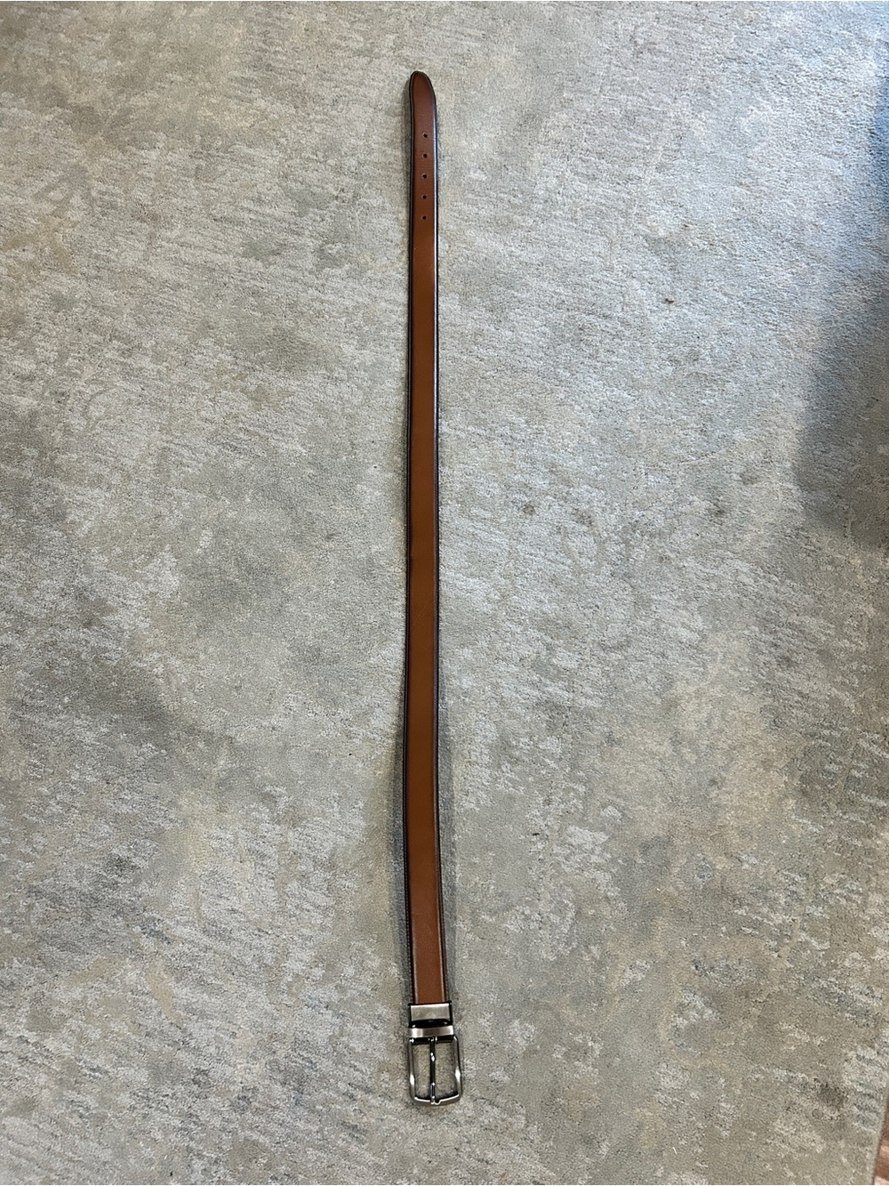 Men's Reversible Brown & Black Leather Belt - Classic Dress Belt